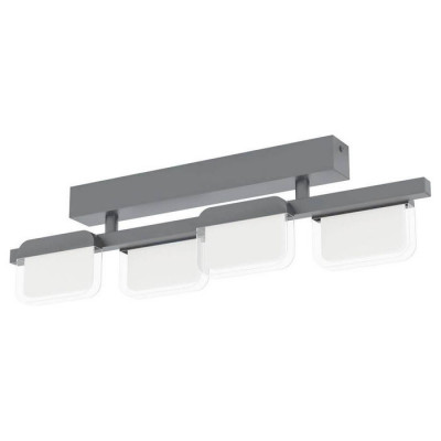 98874 Светильник потолочный ERVIDEL, LED 4x4,5W, 1920lm, L625, B60, H160, сталь/пластик, черный/проз