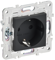 SKANDY Роз. с з/к/ш 16А б/к SK-R06G граф. IEK, SK-R14-16-1-K53