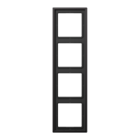 Рамка для вертикальной и горизонтальной установки, 4 поста; металл; dark; Aluminium, AL2984D Рамка для вертикальной и горизонтальной установки, 4 поста; металл; dark; Aluminium, AL2984D