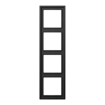 Рамка для вертикальной и горизонтальной установки, 4 поста; металл; dark; Aluminium, AL2984D