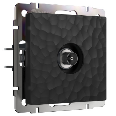 Werkel W1283008/ ТВ-розетка оконечная (hammer черный), a052064