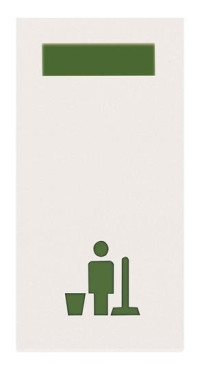 N2180.5 BL - Светосигнализатор с LED лампой, Уборка номера, 1-модульный, серия Zenit, цвет альпийский белый - 2CLA218050N1101 N2180.5 BL - Светосигнализатор с LED лампой, Уборка номера, 1-модульный, серия Zenit, цвет альпийский белый - 2CLA218050N1101