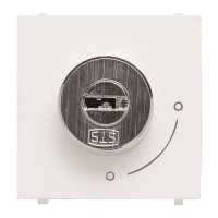 N2253.2 BL - Механизм выключателя с ключом на 2 положения, без фиксации, 2-модульный, серия Zenit, цвет альпийский белый - 2CLA225320N1101