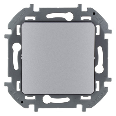 Legrand Выключатель одноклавишный - Legrand Inspiria - 10А 250В безвинтовые зажимы - алюминий, 673602