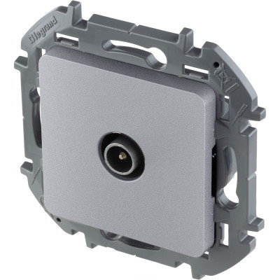 Legrand Розетка TV (телевизионная) - Legrand Inspiria - оконечная 10дБ 5-862мГц - алюминий, 673872