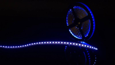 Лента светодиодная стандарт 3528 120LED/м 9.6Вт/м син. 12В IP20 (уп.5м) SWG Standard 00-00009466
