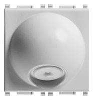 Vimar Модуль для вывода кабеля с зажимами 20A серебристый, 14046.SL