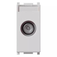 Vimar Розетка TV+RD+SAT 10DB проходная "папа", серебро, 14300.10.SL