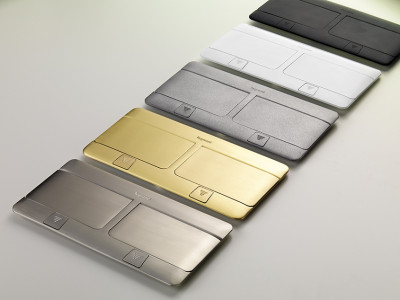 Legrand Выдвижной розеточный блок - неукомплектованный - IP 40 - 8 модулей - нержавеющая сталь, 054023