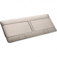 Legrand Выдвижной розеточный блок - неукомплектованный - IP 40 - 8 модулей - нержавеющая сталь, 054023