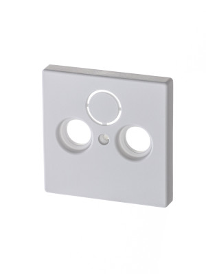 1743-884 - Накладка для TV-R-SAT розетки, Future/Axcent/Carat/Династия, белый бархат - 2CKA001724A4293