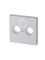 1743-884 - Накладка для TV-R-SAT розетки, Future/Axcent/Carat/Династия, белый бархат - 2CKA001724A4293