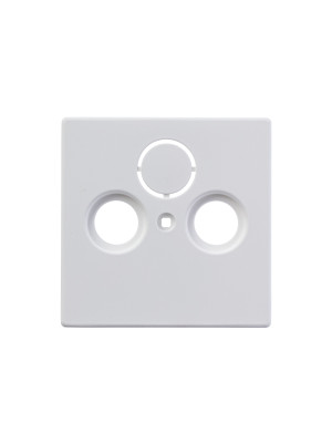 1743-884 - Накладка для TV-R-SAT розетки, Future/Axcent/Carat/Династия, белый бархат - 2CKA001724A4293