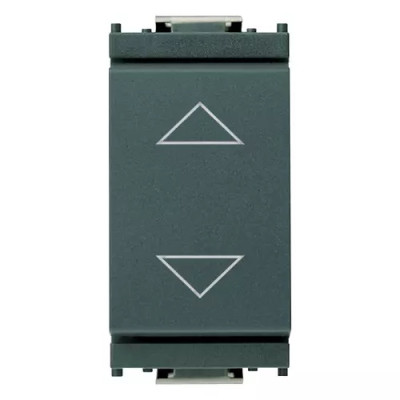 Vimar Переключатель 1P 10AX с центральным положением выключения, серый, 16140