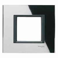 UnicaClass Рамка 1-ная, стекло чёрн.