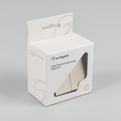 049886 - Механизм выключателя двухклавишный самовозвратный SWT-MKR2-PL-GD-V (250V, 10A) (Arlight, -)