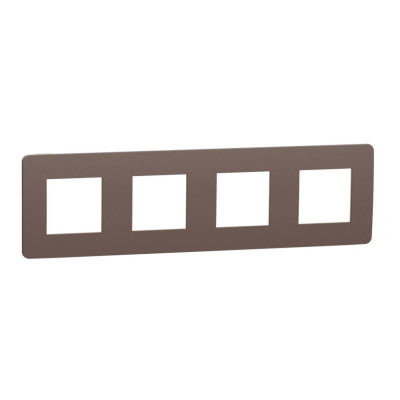 рамка 4-постовая, ШОКОЛАД/бежевый
