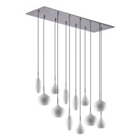 Lightstar 803120 (MD2098B-12W) Подвес PENTOLA 12x40W E14 ХРОМ/БЕЛЫЙ (в комплекте)