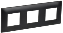 SKANDY Рамка 3-мест. SK-F03Bl черн. IEK, SK-M32-K02