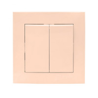 Валенсия выключатель 2-кл. 10А кремовый EKF PROxima