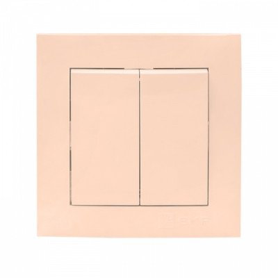 Валенсия выключатель 2-кл. 10А кремовый EKF PROxima