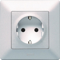 Legrand Розетка 2к+з, цвет - алюминий,серия Valena Life Legrand Розетка 2к+з, цвет - алюминий,серия Valena Life