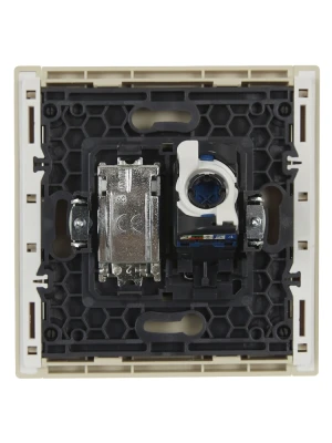 FORTE&PIANO Роз. двойная TV+RJ45 кат.6 FP437 ван. IEK, FP-AK20-2-K10