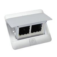 Legrand Выдвижной блок в стол, с комплектом для монтажа, 4 модуля, цвет алюминий, для монтажа ЭУИ, 654014