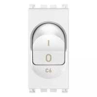 Vimar Выключатель термомагнитный 1P+N C6 120-230V, белый, 19405.06.B Vimar Выключатель термомагнитный 1P+N C6 120-230V, белый, 19405.06.B