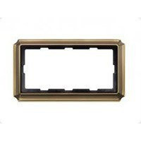 Antique Рамка 2-ная без перегородки, античн. латунь