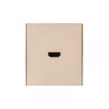KRANZ STRONG Розетка HDMI с/у шелк, с 1-пост. рамкой, KR-78-0730-8