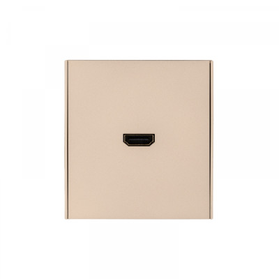 KRANZ STRONG Розетка HDMI с/у шелк, с 1-пост. рамкой, KR-78-0730-8
