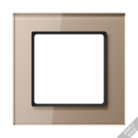 Рамка для вертикальной и горизонтальной установки, 5 постов; стекло; шампань; A CREATION, AC585GLCH