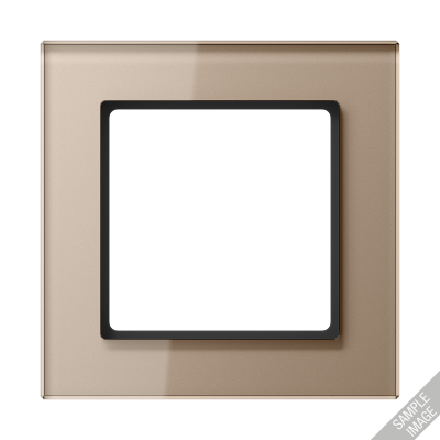 Рамка для вертикальной и горизонтальной установки, 5 постов; стекло; шампань; A CREATION, AC585GLCH