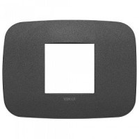 19682.21 - Vimar Накладка ROUND на 2 модуля центрально графит матовый