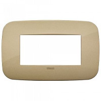 19684.88 - Vimar Накладка ROUND на 4 модуля золото античное