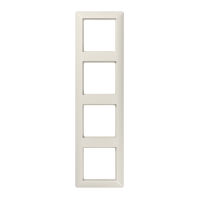 Рамка 4-кратная для вертикальной и горизонтальной установки; термопласт, слоновая кость, AS584BF