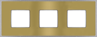 FD01433OBCB Fede Belle Epoque Metal Рамка 3-ная, Bright Gold+Bright Chrome