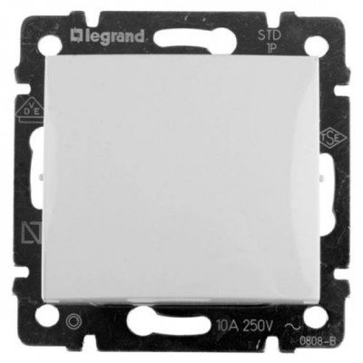 774403 - Переключатель одноклавишный трёхполюсный - Legrand Valena - 10А 400В для люминесцентных ламп безвинт, Legrand