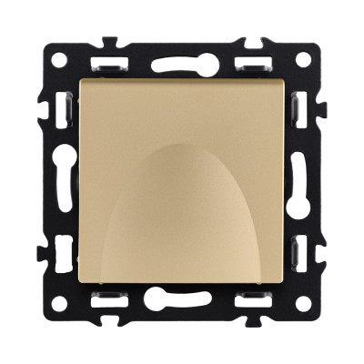 Розетка штепсельная SCHUKO 16A/250 В с крышкой, золотой Kollinger Asthetik AS-015GD