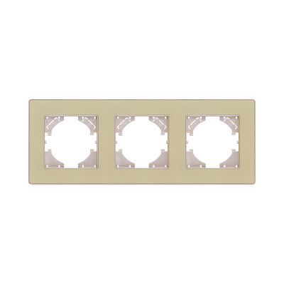 Рамка 3-постовая, золотой Kollinger Eleganz Acryl EA3GD