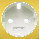 FD04335OR Fede Fede Накладка розетки 2К+З для мех-зма FD16823, Real Gold/бел. Новая