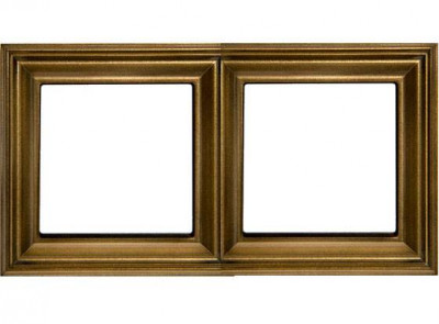 Рамка 2-поста; термопласт; антик; Eco Deco, EPD482AT