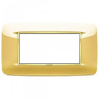 Vimar Накладка с закруглениями для 4 модулей золото глянцевое, 20684.G24