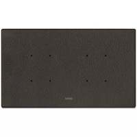 Vimar Накладка EIKON EVO для 5 модулей британского стандарта, натуральная кожа табак ( мин. 20 шт.), 21667.22