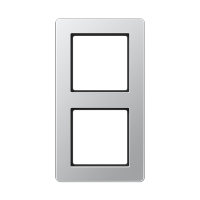 AF582BFAL - Рамка для вертикальной и горизонтальной установки, 2 поста; термопласт; алюминий; A FLOW, Jung