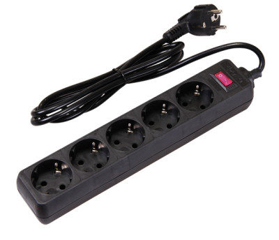 Сетевой фильтр ФАZА FOP-05GS-180-bk (черный), 5007628