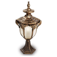 Светильник садово-парковый, 60W 230V E27 IP44 черное золото, PL4043, Feron 11423