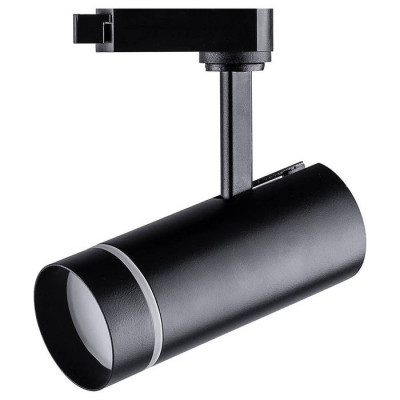 Светильник трековый светодиодный на шинопровод 20W, 1800 Lm, 4000К, черный, 80 градусов, AL106, серия Luna, Feron 32447