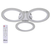 Светильник светодиодный управляемый с пультом 72W, Max. 4200Lm, 3000К-6500K, IP20, белый AL5930 Flow, Feron 41671